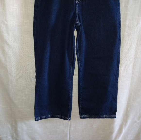 Forever 21 wide leg high rise denim jeans cropped size 27 - Picture 4 of 15